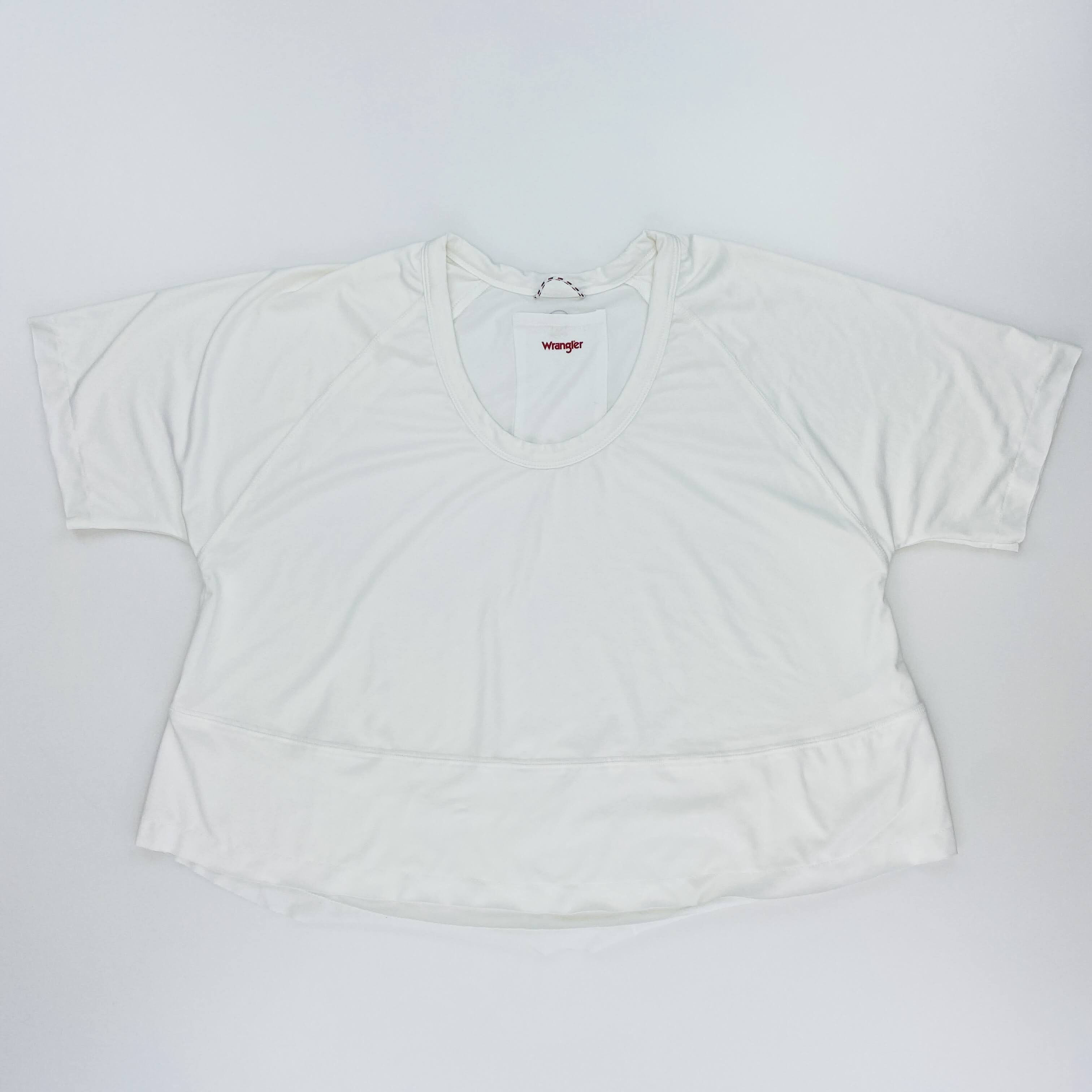 Wrangler Cropped Tee - Tweedehands T-shirt - Dames - Wit - S | Hardloop