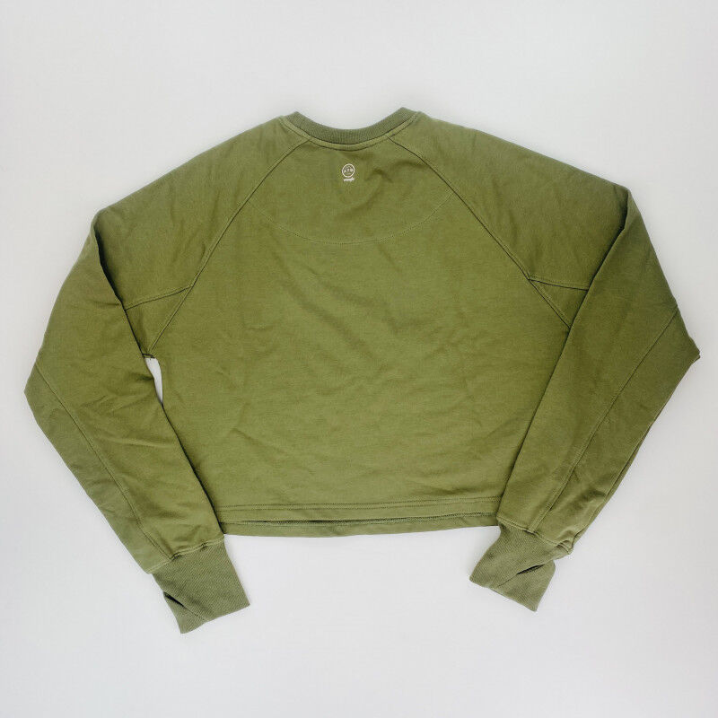 Cropped Sweatshirt Second Hand Hoodie Women s Olive green S