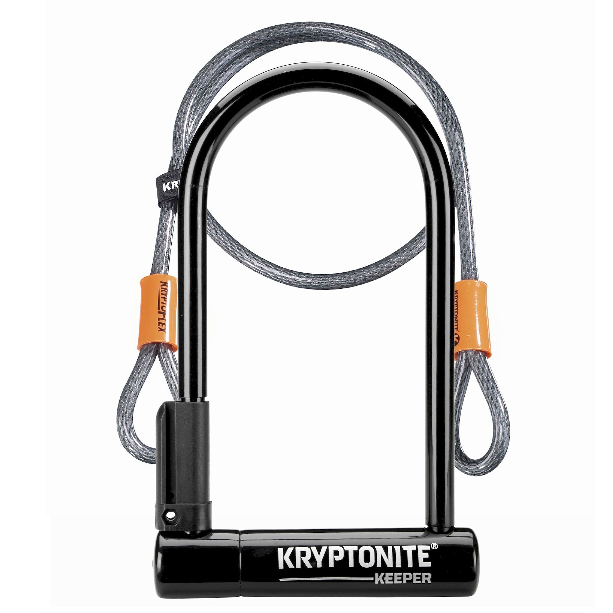 Kryptonite U Keeper 12 STD + 4' Flex - Bøjlelås | Hardloop