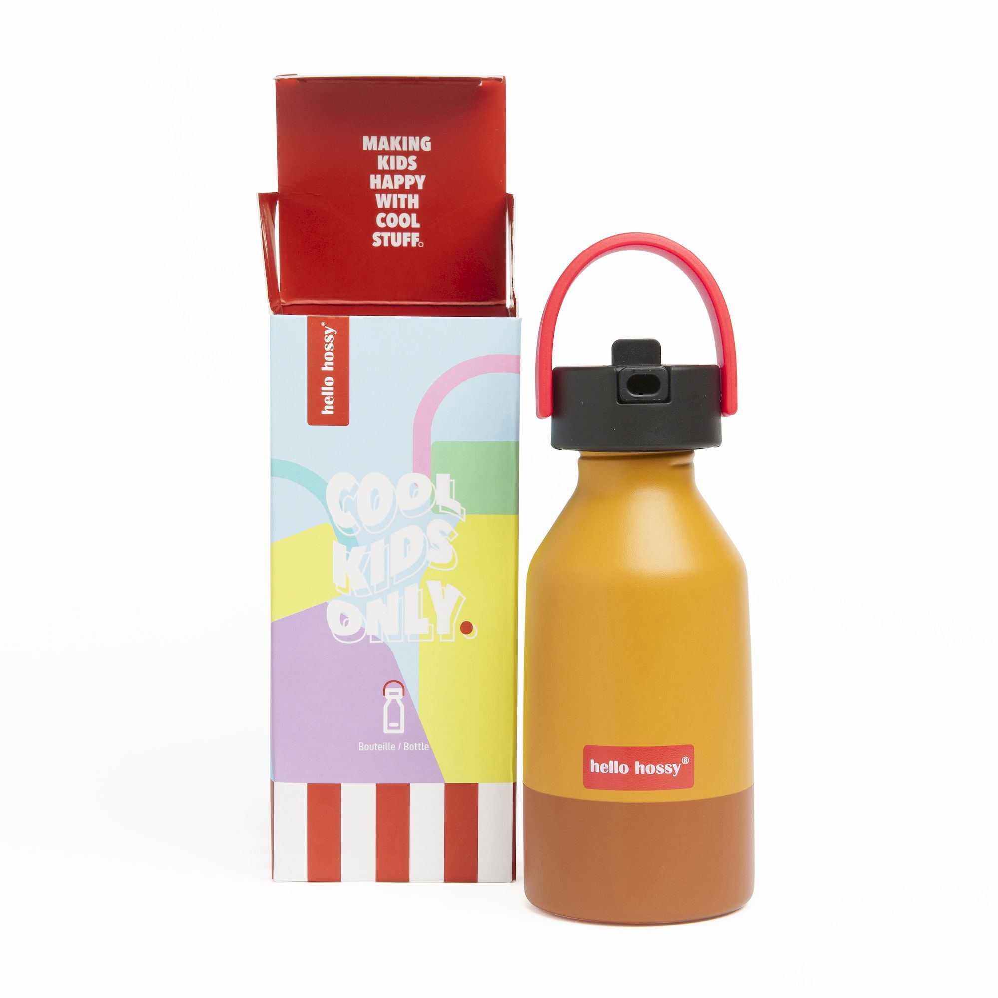 Hello Hossy Mini Wood Water Bottle - Water bottle | Hardloop
