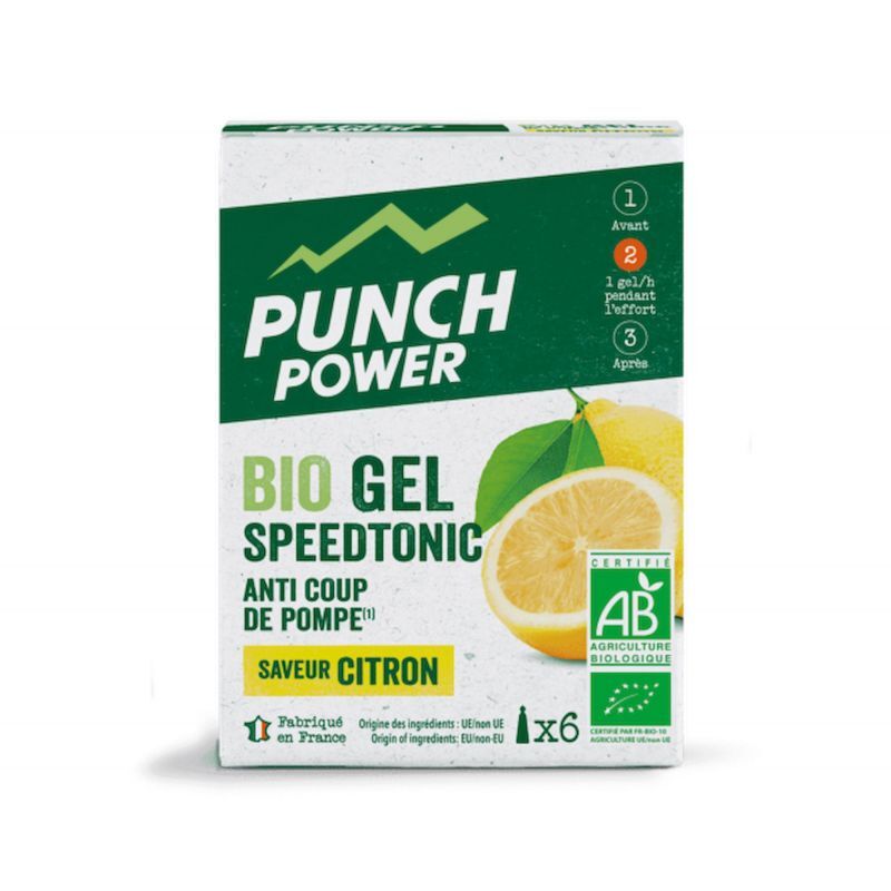 Punch Power Speedtonic Citron x 6 - Energy gel | Hardloop