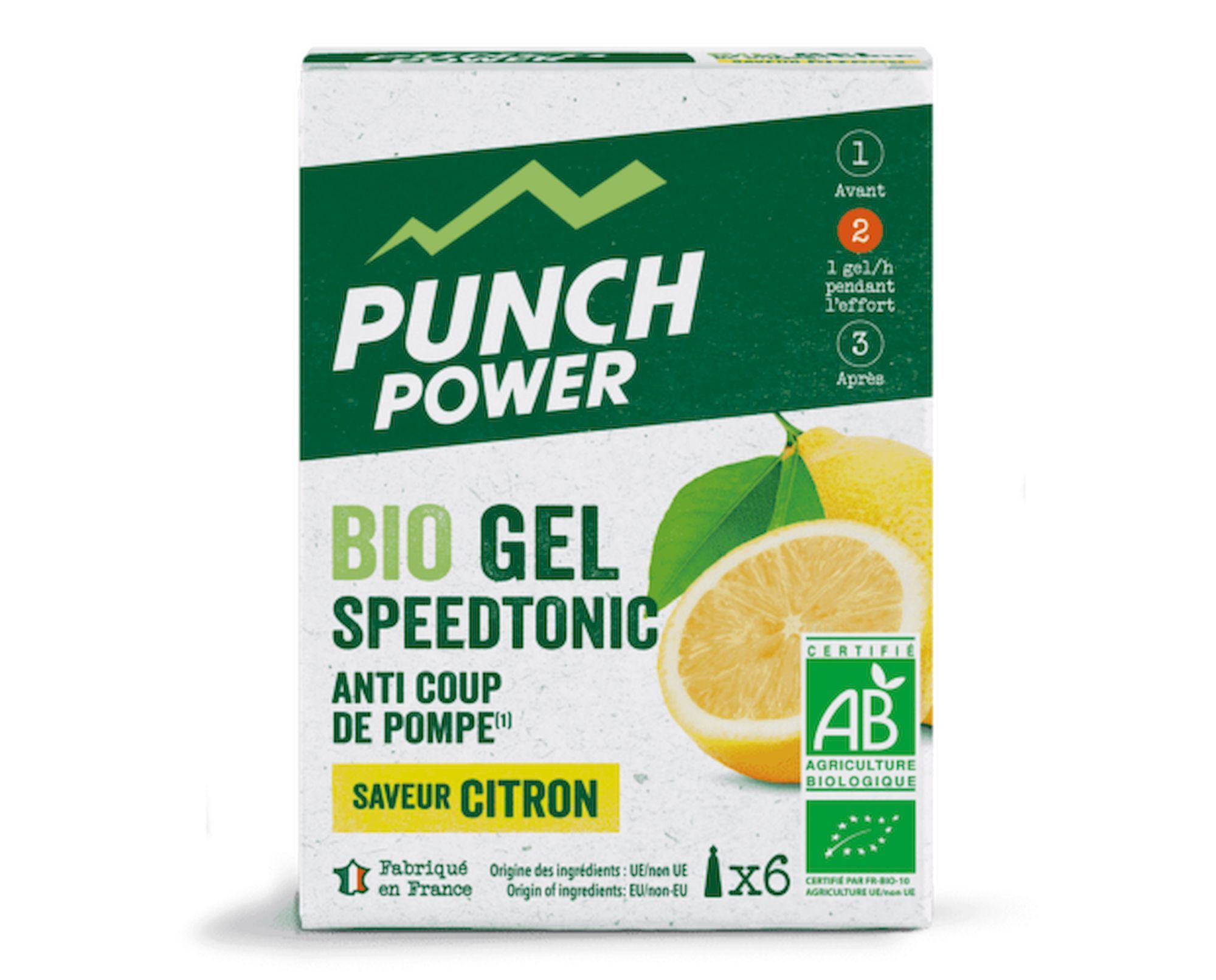 Punch Power Speedtonic Citron x 6 - Energetický gel | Hardloop