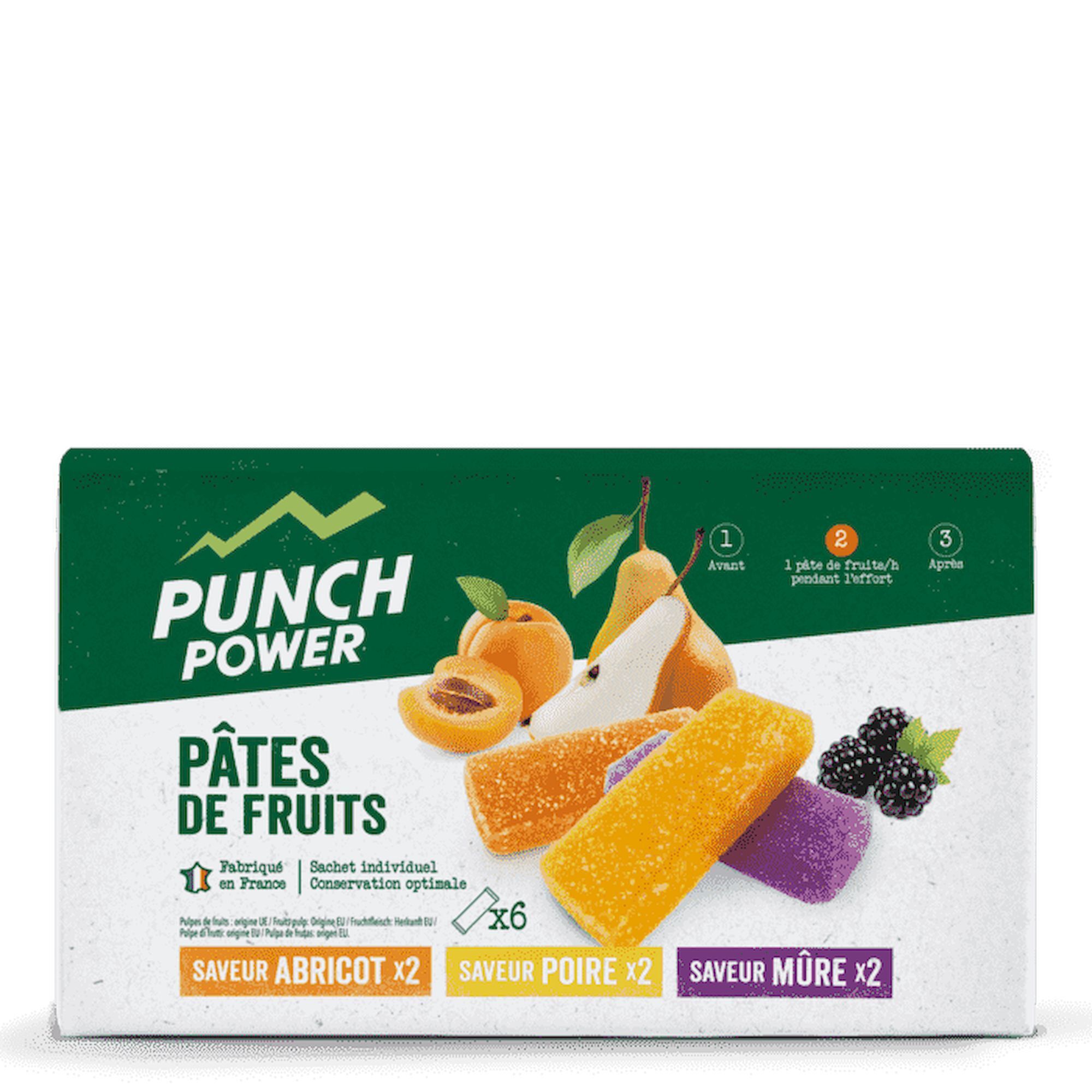 Punch Power Pâtes De Fruits Multipack x 6 - Gomme énergétique | Hardloop