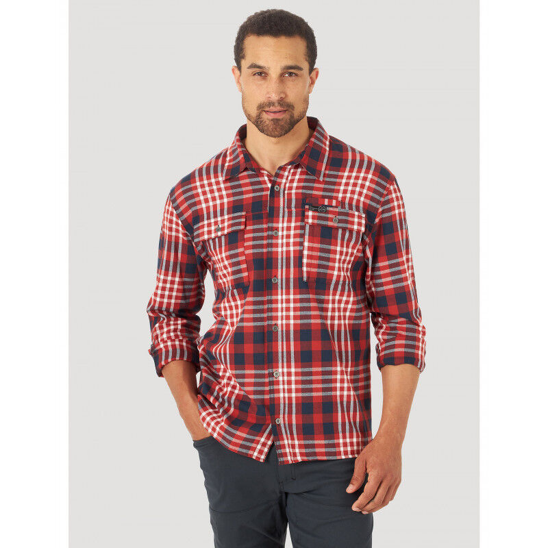 Chemise Denim Wrangler Homme Taille L - Coton, Vintage, Fabriquée En Italie