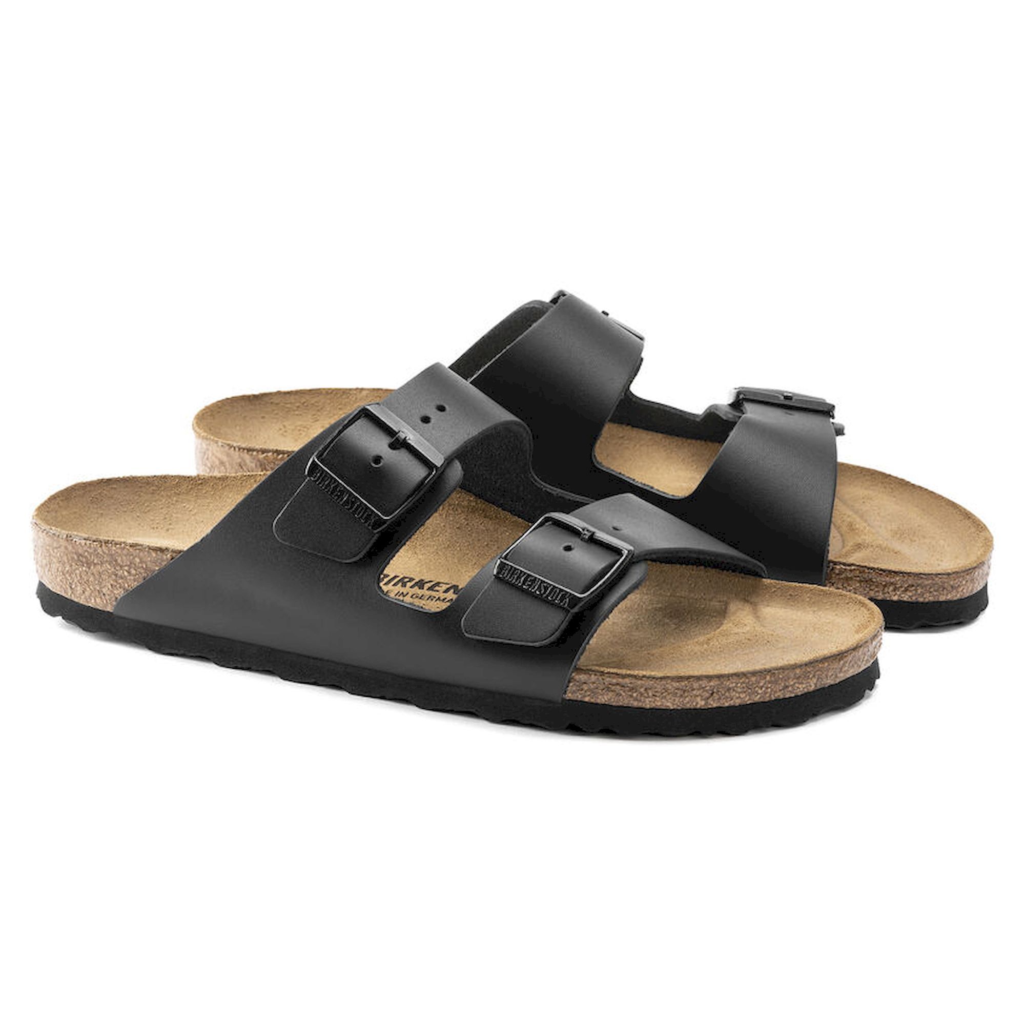 Birkenstock arizona natural leather dark brown online