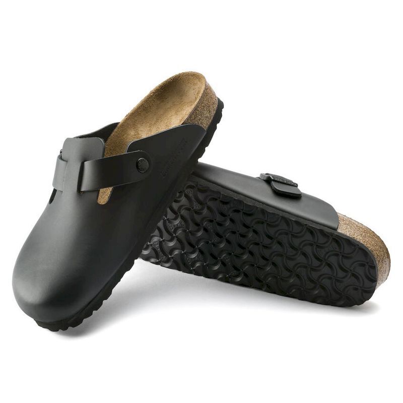 Birkenstock Boston Natural Leather - Sandals | Hardloop
