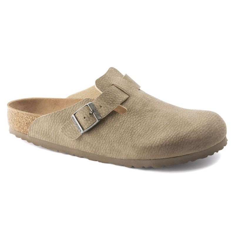 Birkenstock Boston MF Desert Dust - Sandálias homem | Hardloop