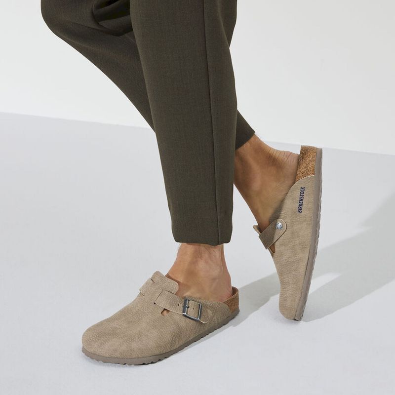 Birkenstock Boston MF Desert Dust - Sandalen - Heren