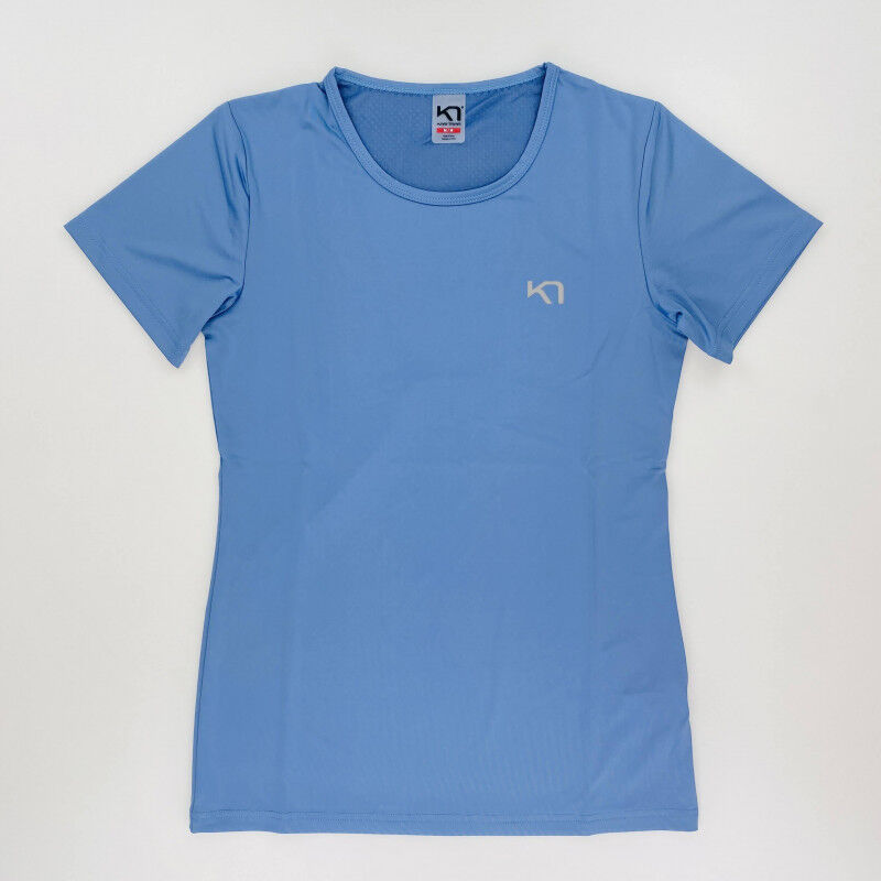 Tee-shirt Manches Longues KARI TRAA ROSE LIGHT - Merino Bleu Multicolore - Taille XL - Neuf Avec étiquette