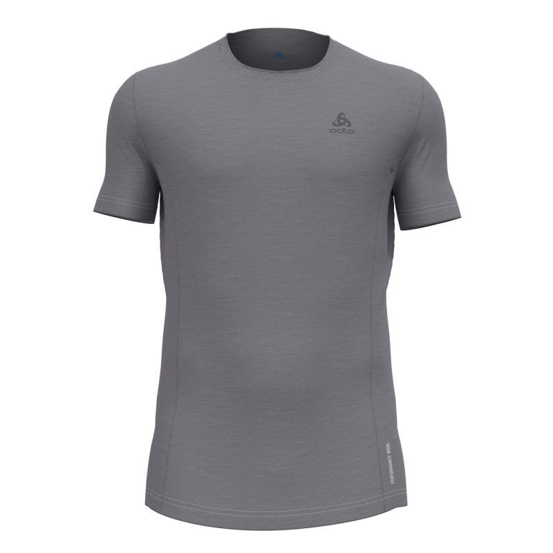 Odlo Herren Merino Performance Unterhemd - 130g Merinowolle Kurzarm Funktionsshirt