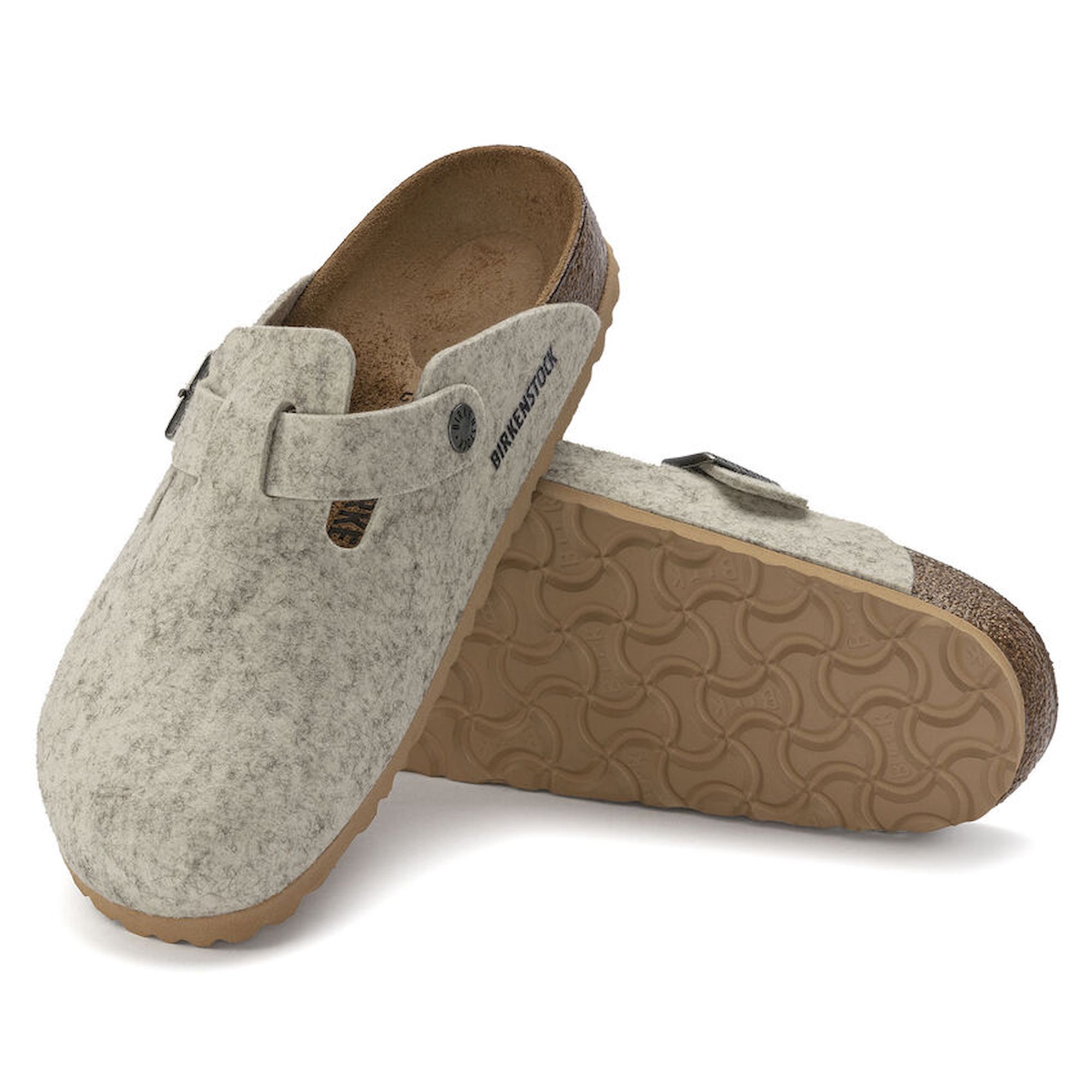 Birkenstock boston grey felt on sale