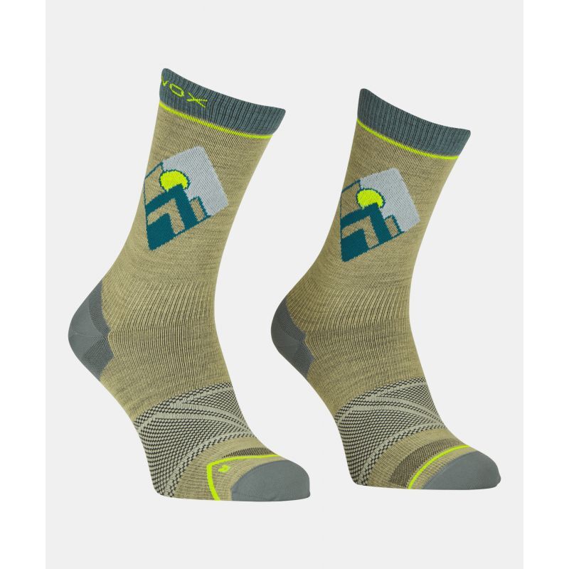 Ortovox Alpine Light Comp Mid Socks - Chaussettes en laine mérinos homme | Hardloop