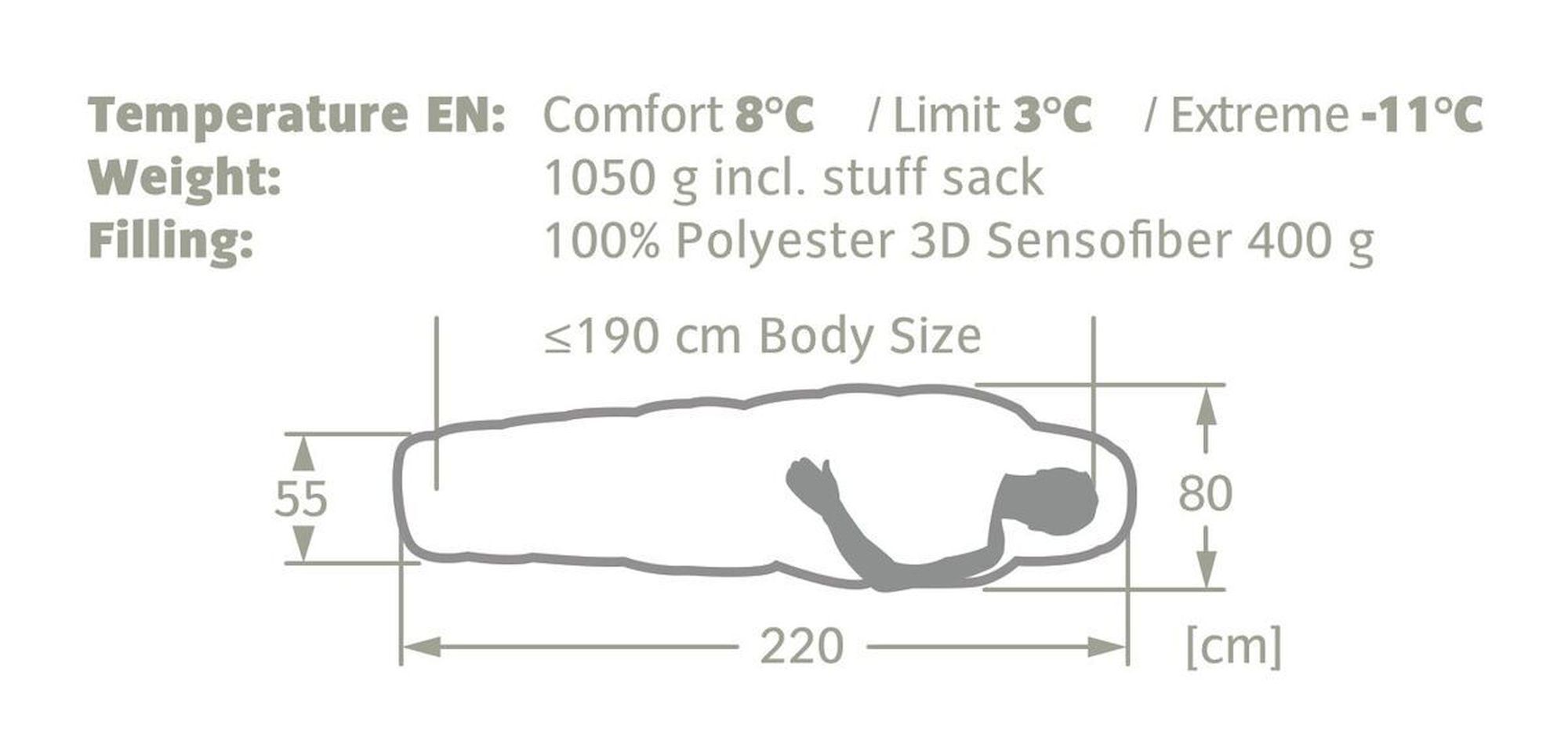 Vaude Sioux 400 SYN - Śpiwor | Hardloop