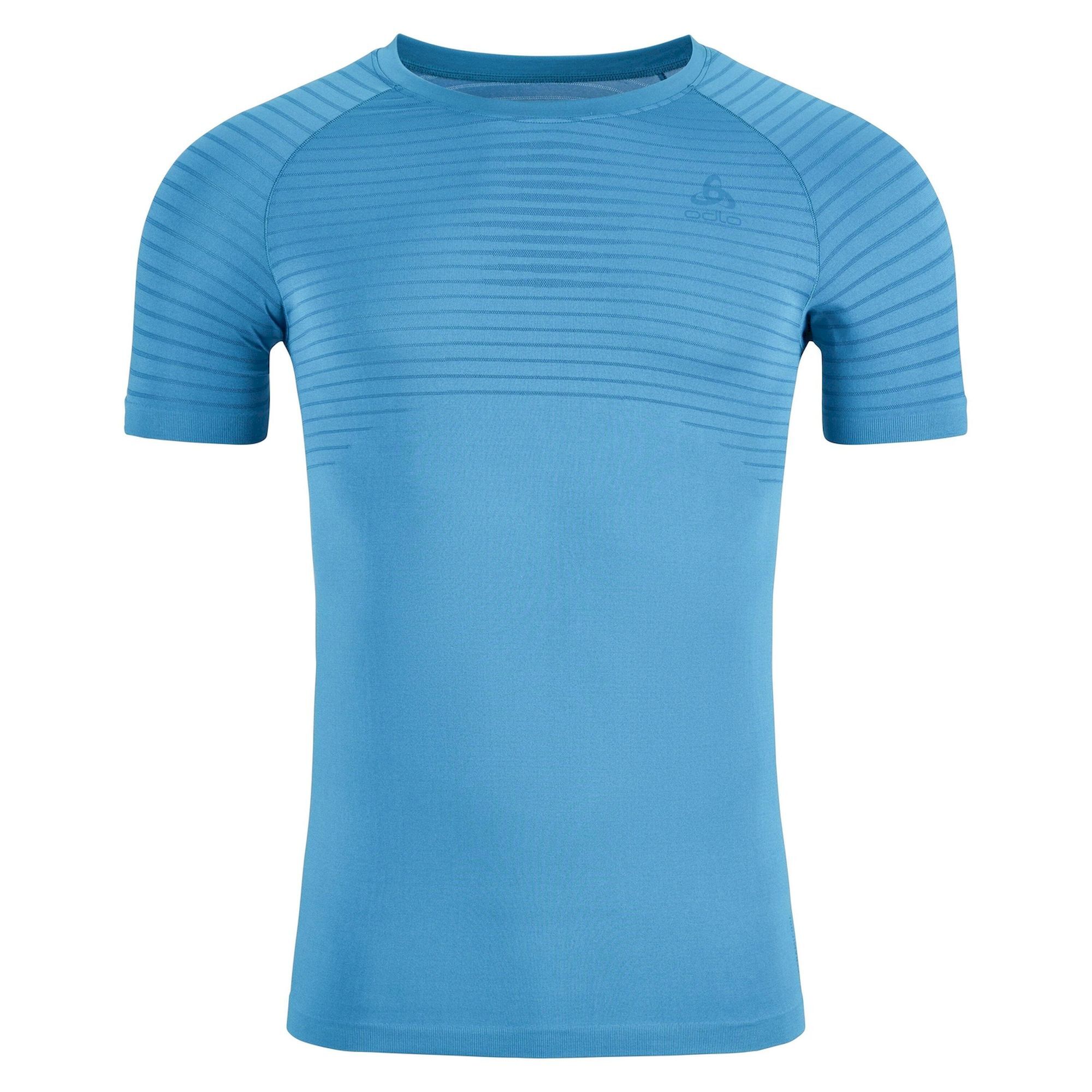 Odlo Crew Essential Camiseta de Running Hombre Saxony Blue