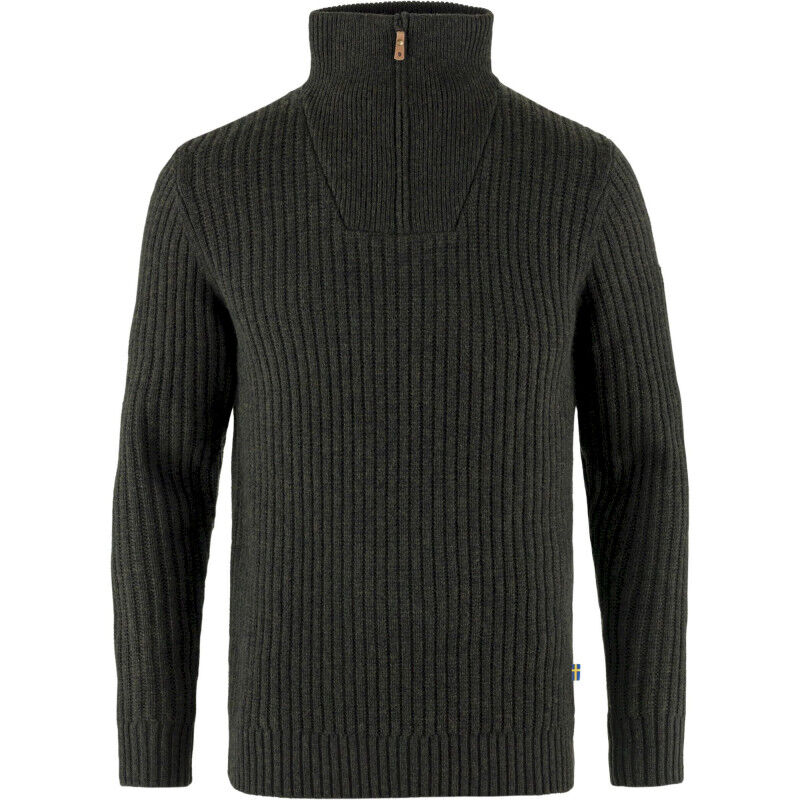 Fjällräven Övik Half Zip Knit - Felpa - Uomo | Hardloop