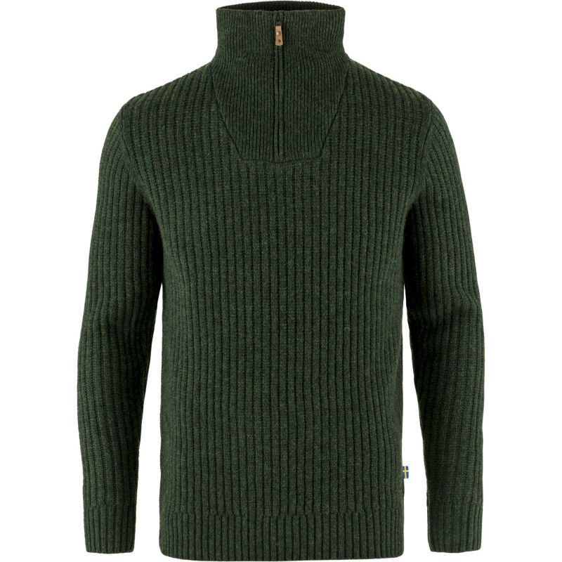 Fjällräven Övik Half Zip Knit - Sweter męski | Hardloop