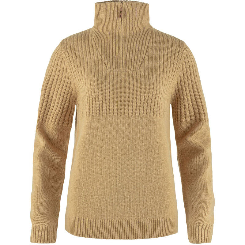 Fjällräven Övik Half Zip Knit - Felpa - Donna | Hardloop