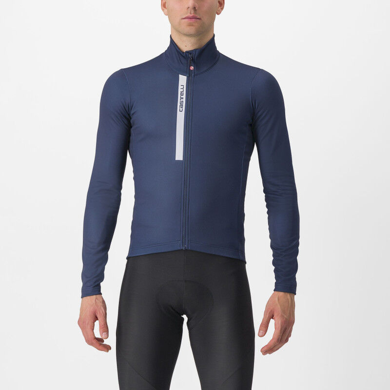 Maillot Cycliste Vintage Castelli Années 90 - Bleu - Taille L - Manches Courtes - Polyester