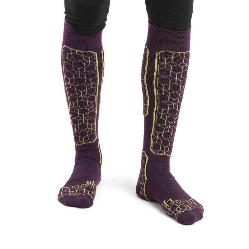 Icebreaker Ski+ Medium Over The Calf Alpine Geo - Merinosokker - Herrer | Hardloop