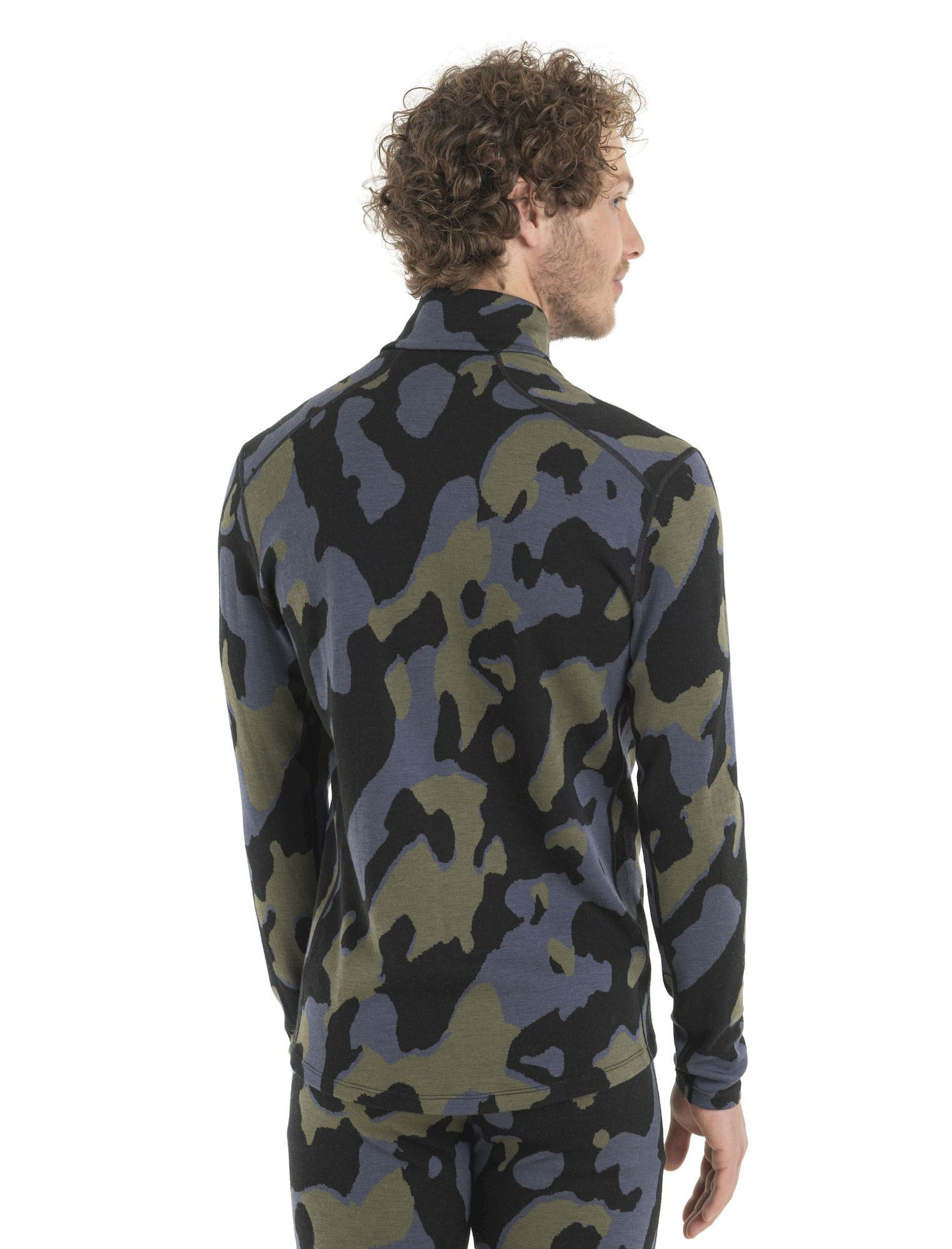 Icebreaker Merino 260 Vertex LS Half Zip Natural Camo - Merino base layer - Men's | Hardloop