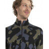 Icebreaker Merino 260 Vertex LS Half Zip Natural Camo - Merino base layer - Men's | Hardloop