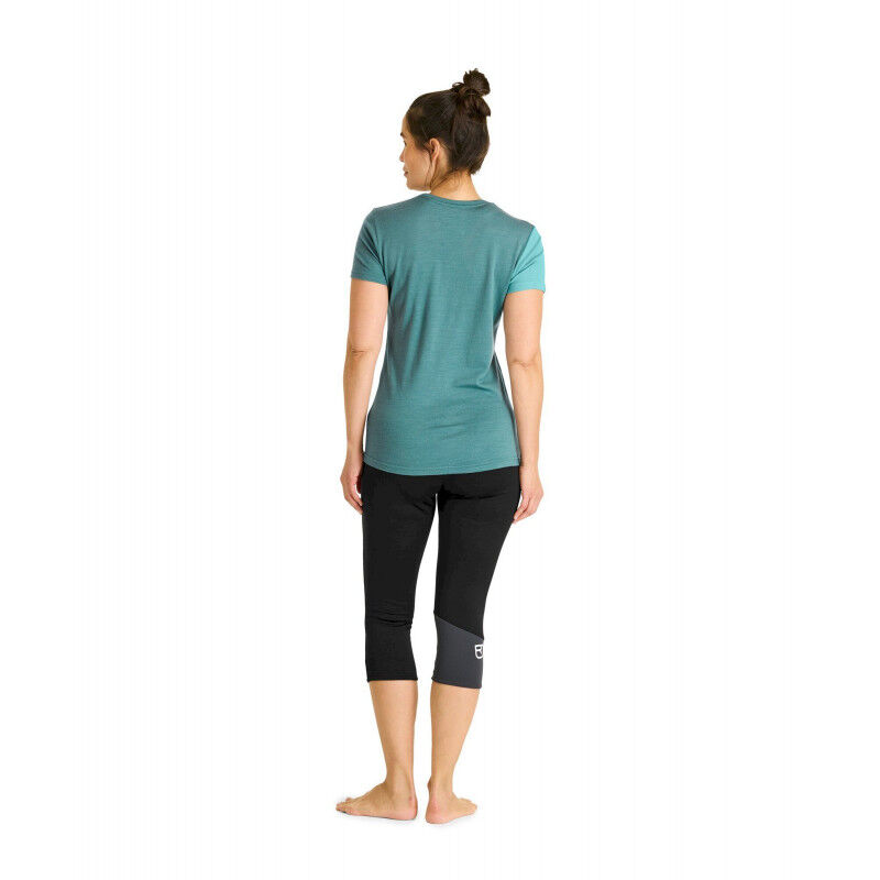 Ortovox 185 Rock'N'Wool Short Sleeve - Maillot thermique laine mérinos femme | Hardloop