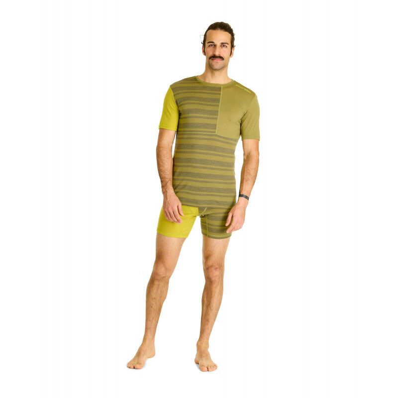 Ortovox 185 Rock'N'Wool Short Sleeve - Bielizna z wełny Merino® meska | Hardloop
