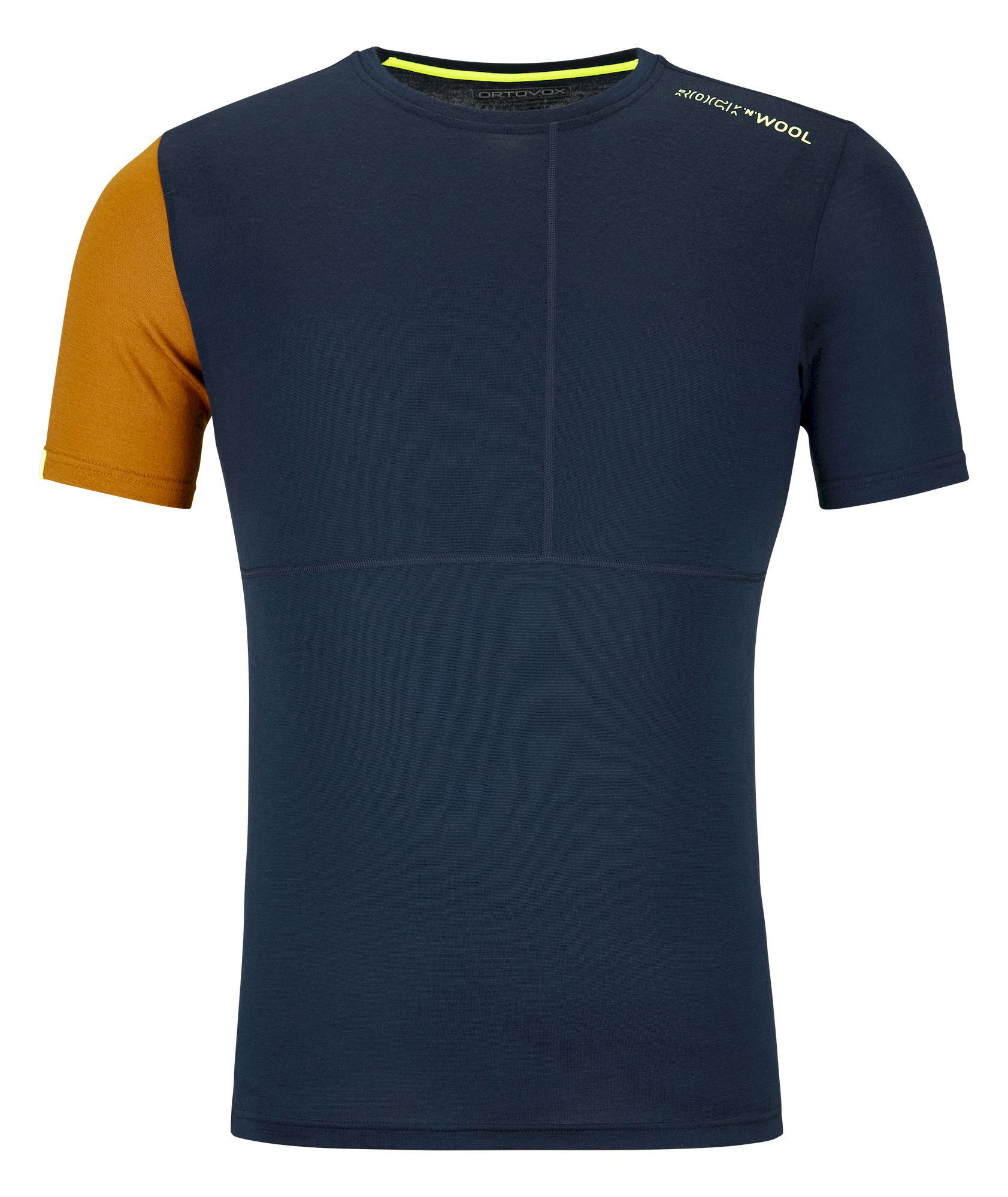 Ortovox 185 Rock'N'Wool Short Sleeve - T-shirt en laine mérinos homme | Hardloop