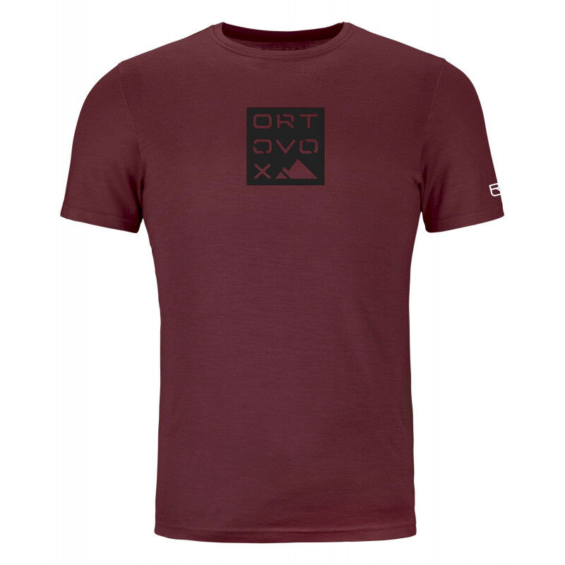 Ortovox 185 Merino Square TS - T-shirt en laine mérinos homme | Hardloop