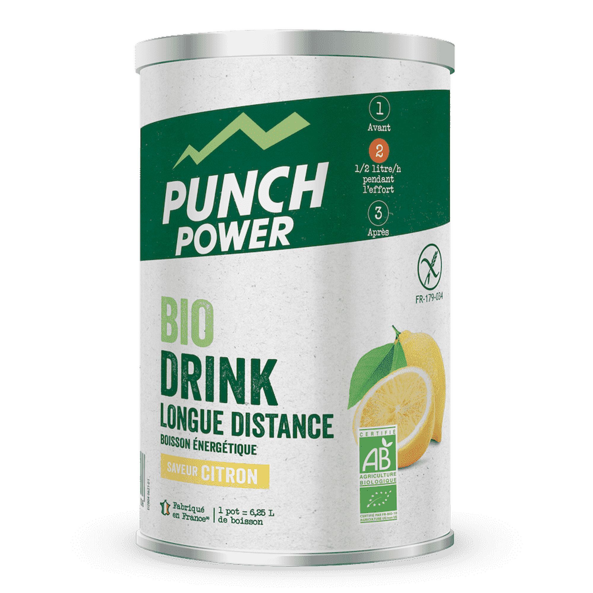 Punch Power Boisson énergétique longue distance antioxydant Citron 500g