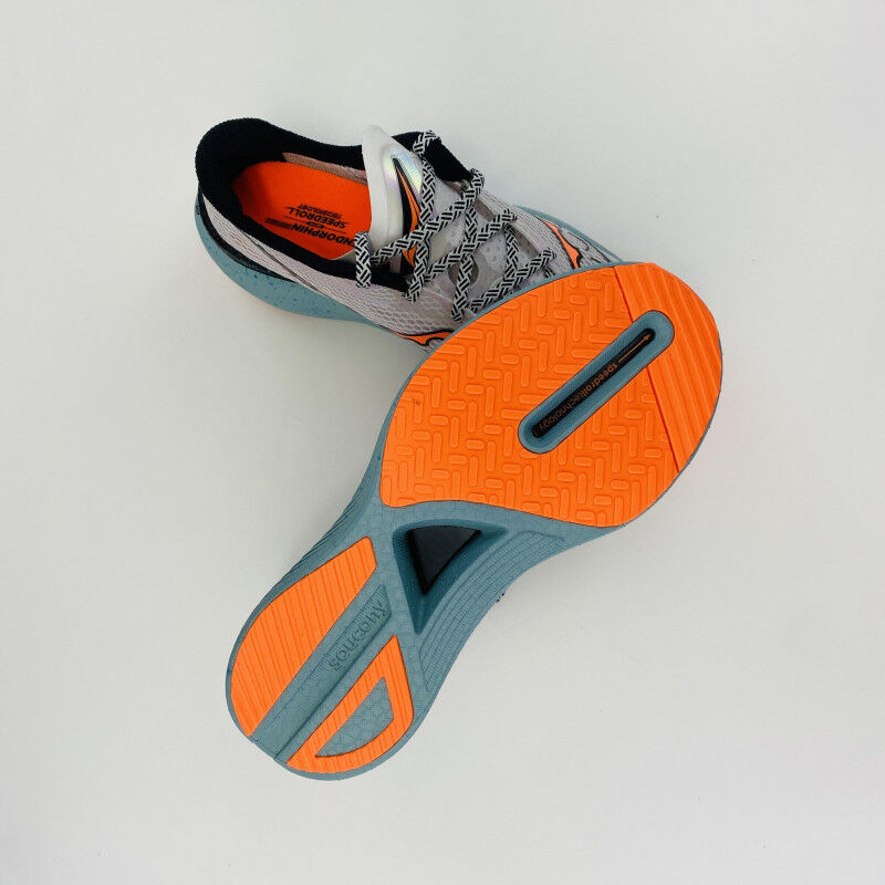 Saucony Endorphin Pro 3 - Tweedehands Runningschoenen - Heren - Wit - 44 | Hardloop