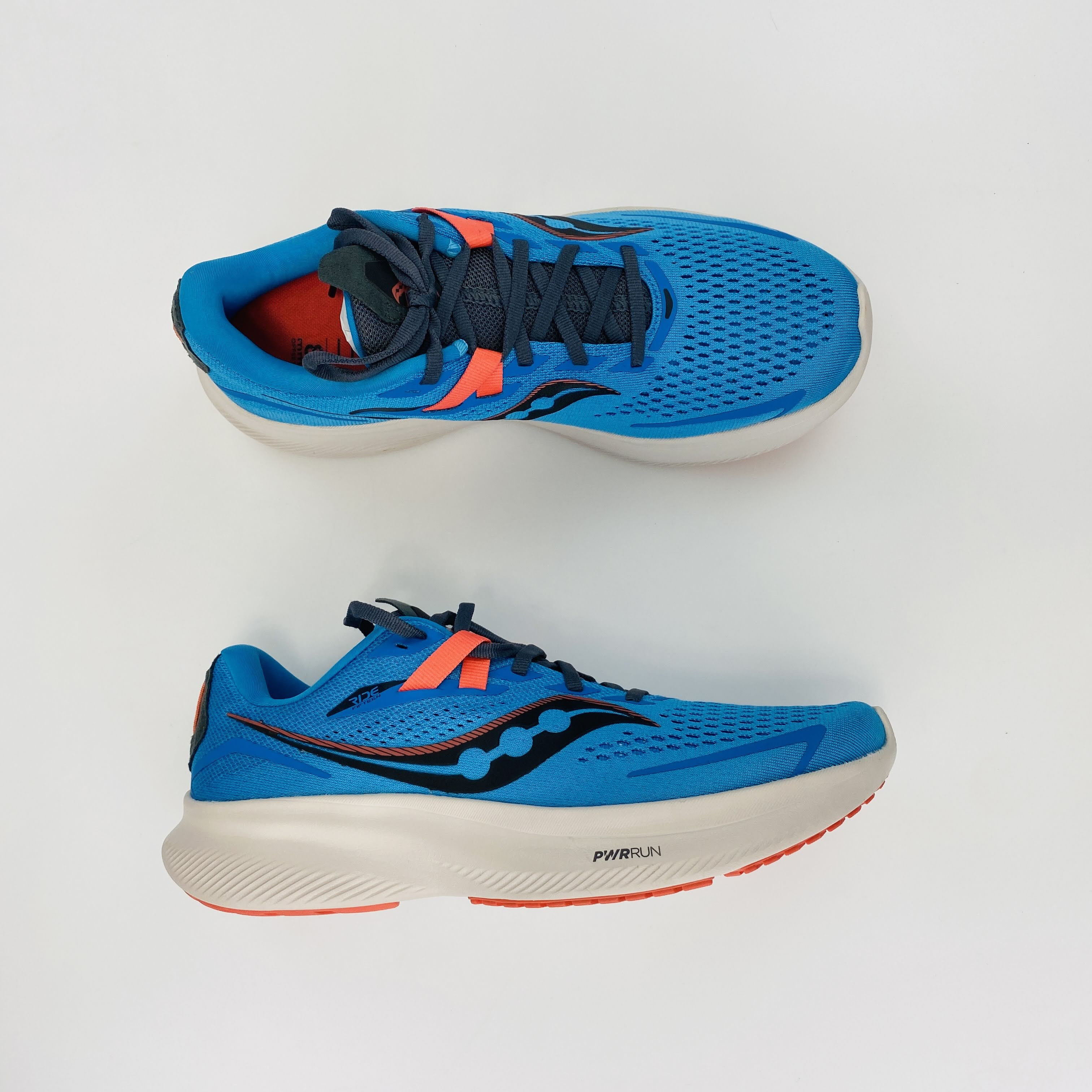 Saucony Ride 15 Seconde main Chaussures running femme Bleu 40.5 Hardloop