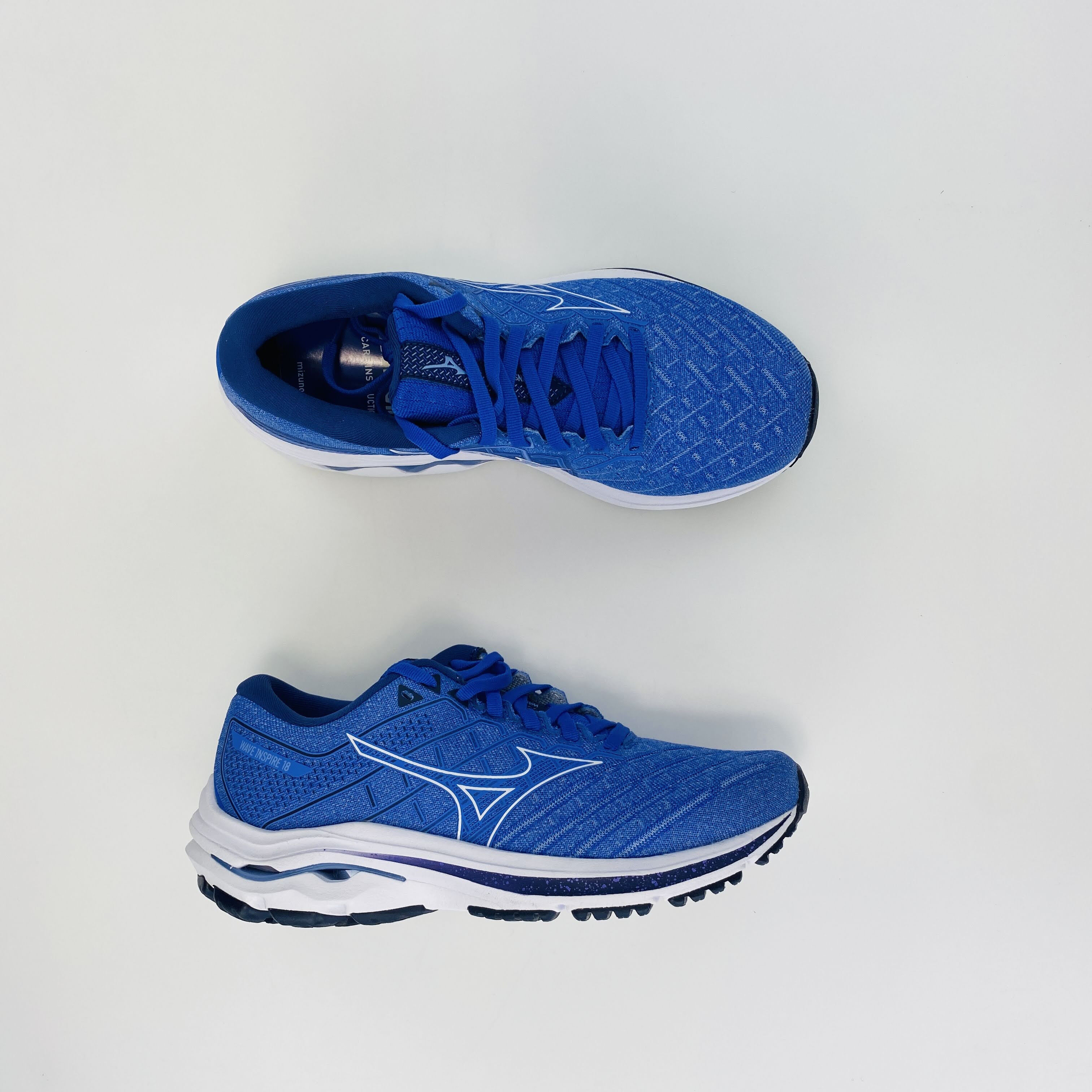 Mizuno Wave Inspire 18 - Second Hand Running shoes - Women's - Blue - 37 | Hardloop