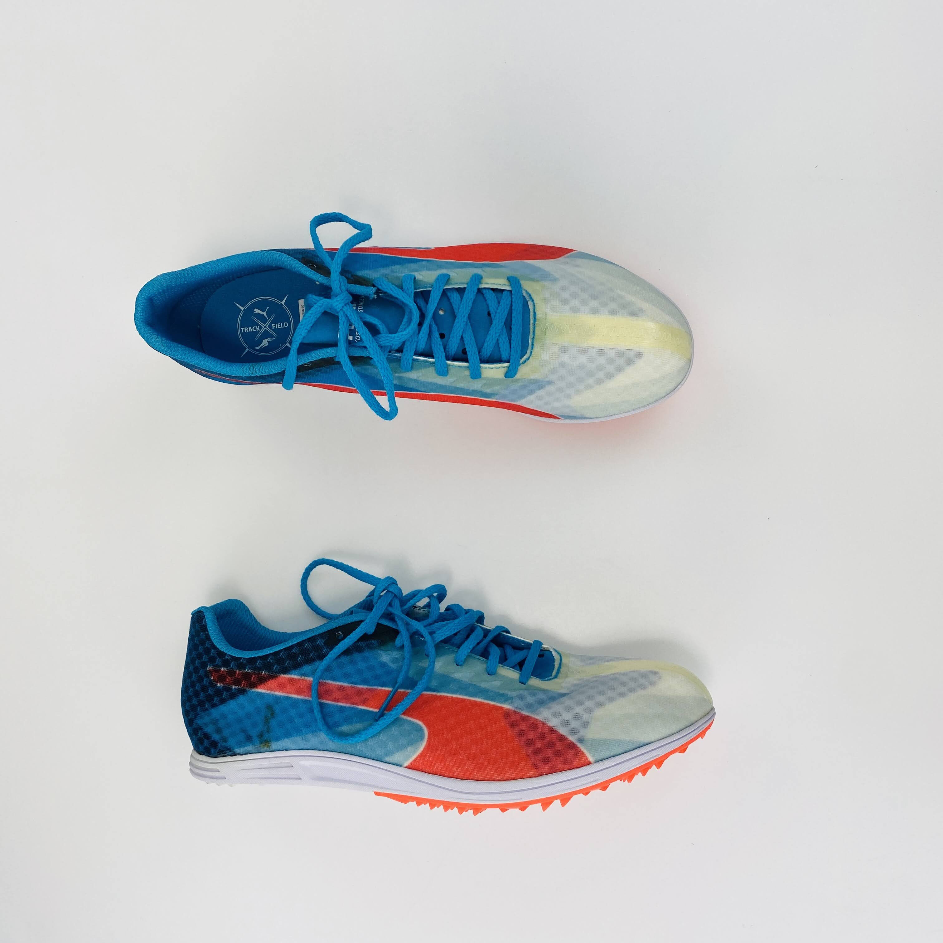 Puma gray and blue running shoes best sale