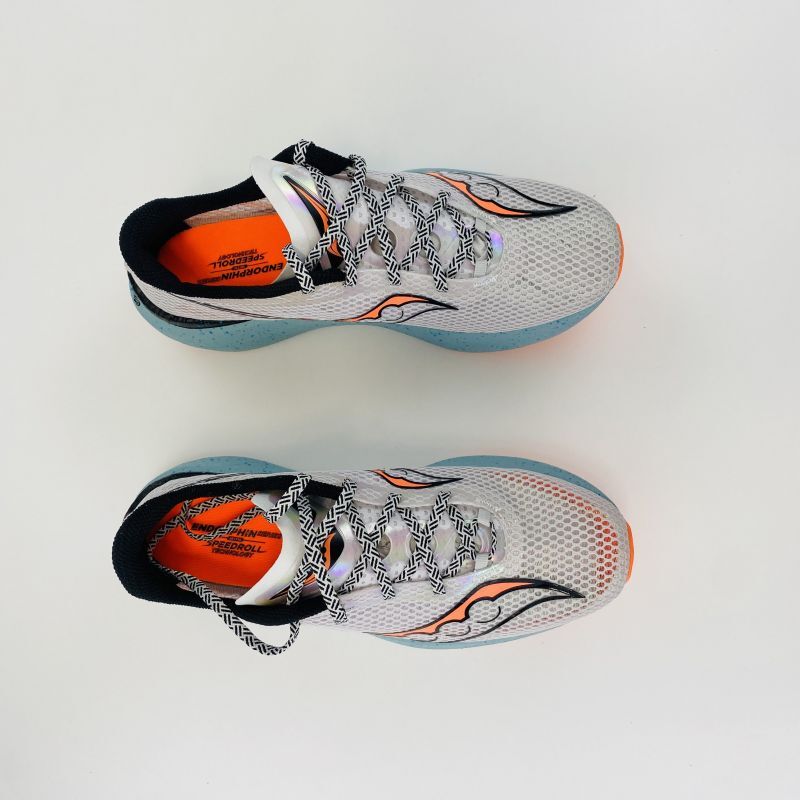 Saucony Endorphin Pro 3 - Tweedehands Runningschoenen - Heren - Wit - 44 | Hardloop