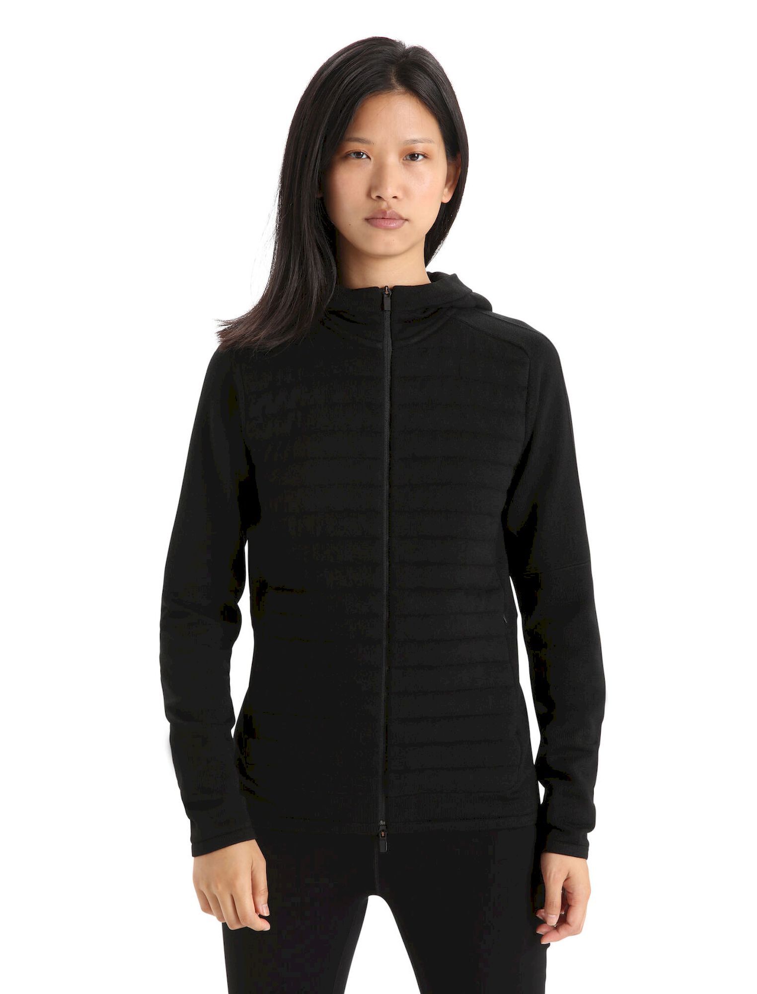 Icebreaker ZoneKnit Insulated LS Zip Hoodie - Giacca in pile di merino - Donna I Hardloop