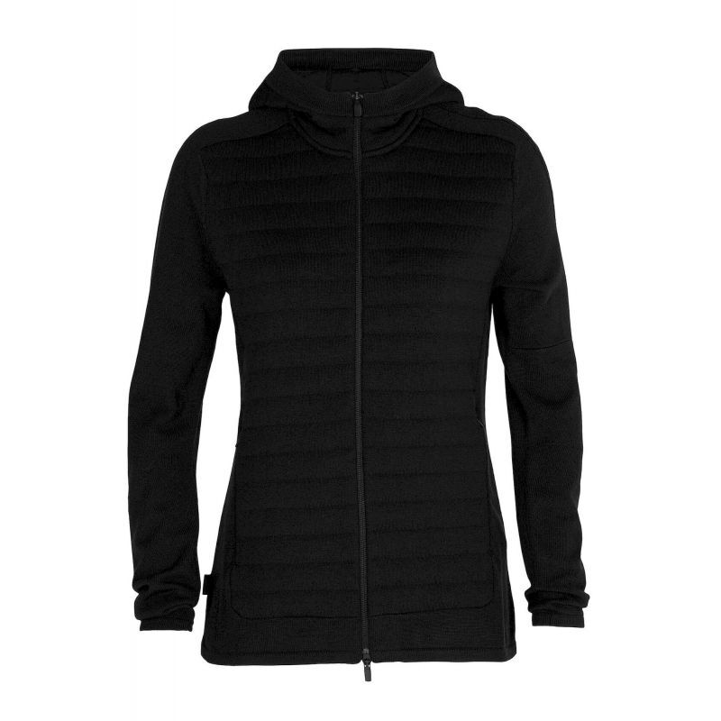 Icebreaker ZoneKnit Insulated LS Zip Hoodie - Giacca in pile di merino - Donna I Hardloop