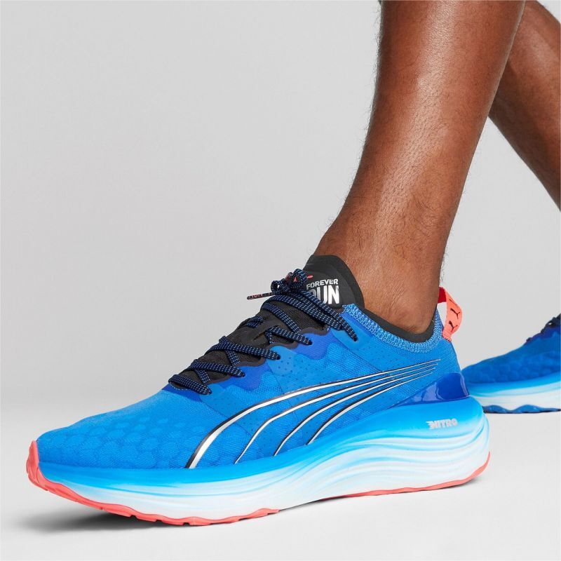 スニーカー ^PUMA^ Forever Run Nitro Wns Blue Fiji Apple 37775822 377758 Amazon.com | PUMA(プーマ) Women's Running Shoe, 24 Fall