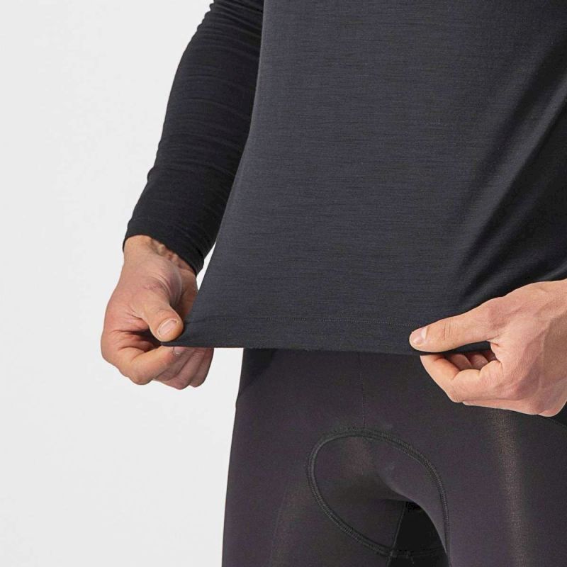 Castelli Bandito Wool LS Baselayer - Ropa interior merino - Hombre | Hardloop