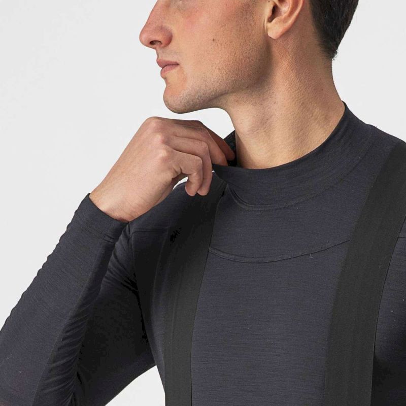 Castelli Bandito Wool LS Baselayer - Roupa interior de lã merino homem | Hardloop