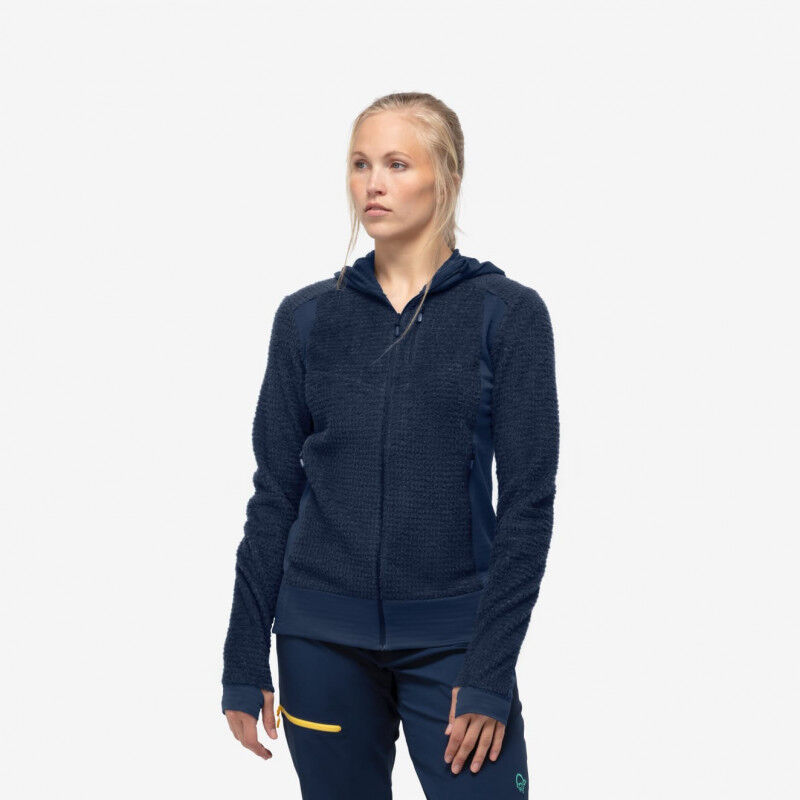 Norrona Falketind Alpha120 Zip Hood - Bluza polarowa damska | Hardloop