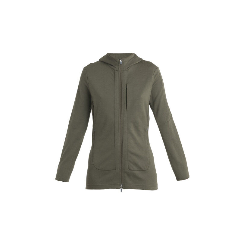 Klimaanlæg Lejlighedsvis Teknologi Icebreaker Quantum III LS Zip Hood - Merino Fleecejakke Damer I Hardloop Klimaanlæg Lejlighedsvis Teknologi Icebreaker Quantum III LS Zip Hood - Merino Fleecejakke Damer I Hardloop