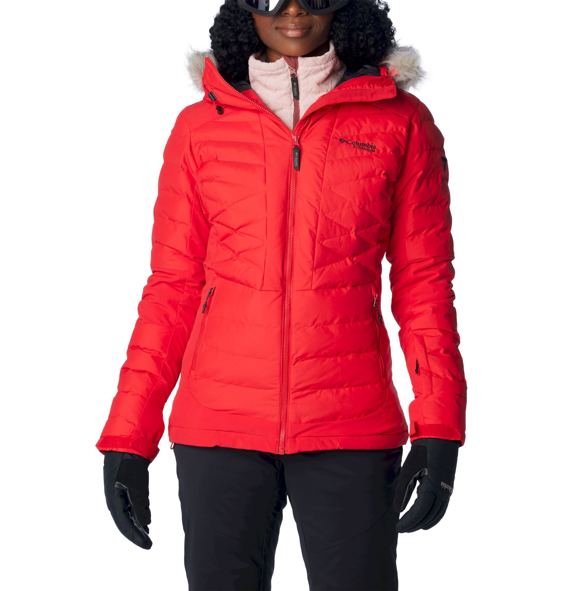 Manteau ski 2024 femme fourrure