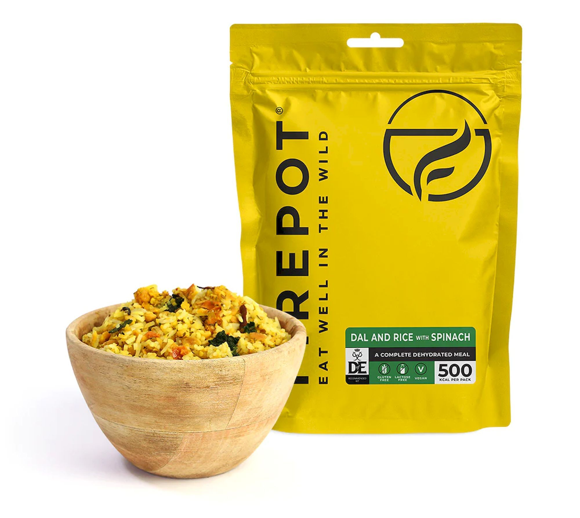 Firepot Dal and Rice with Spinach - Frysetørret mad | Hardloop