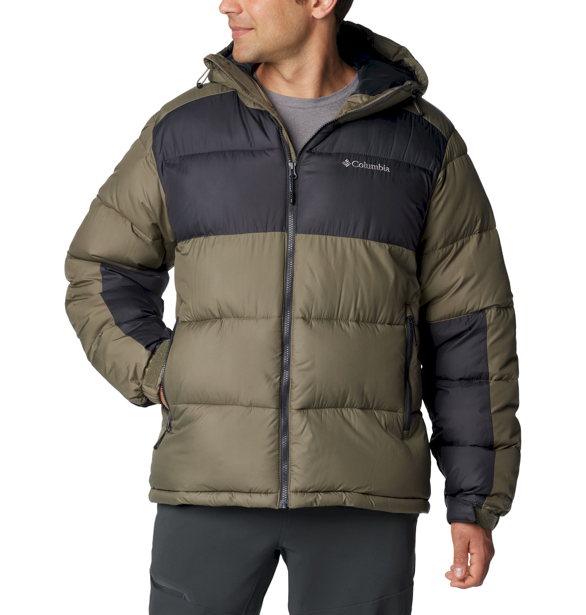 grey down jacket men's