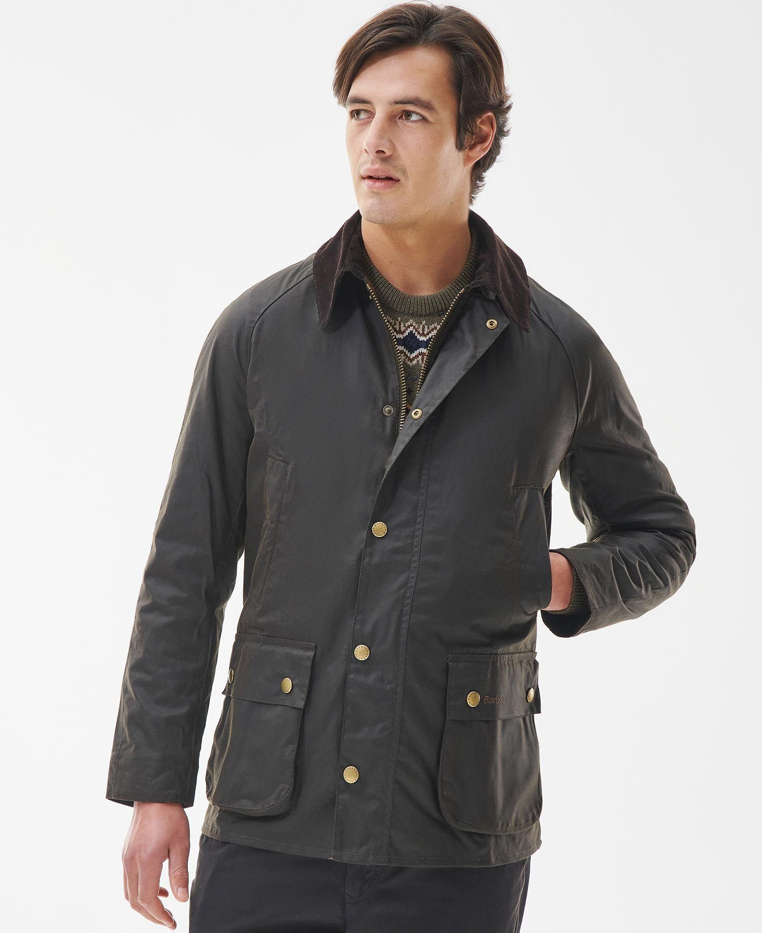 Barbour wax jacket mens 2024 Grey