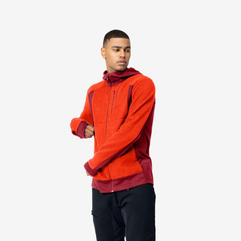 Norrona Falketind Alpha120 Zip Hood - Forro polar - Hombre | Hardloop