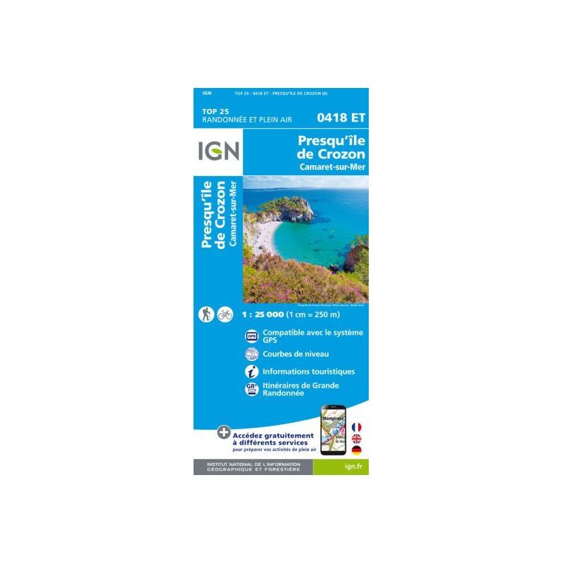 Camaret / Presqu'Ile De Crozon - Mapa topográfico