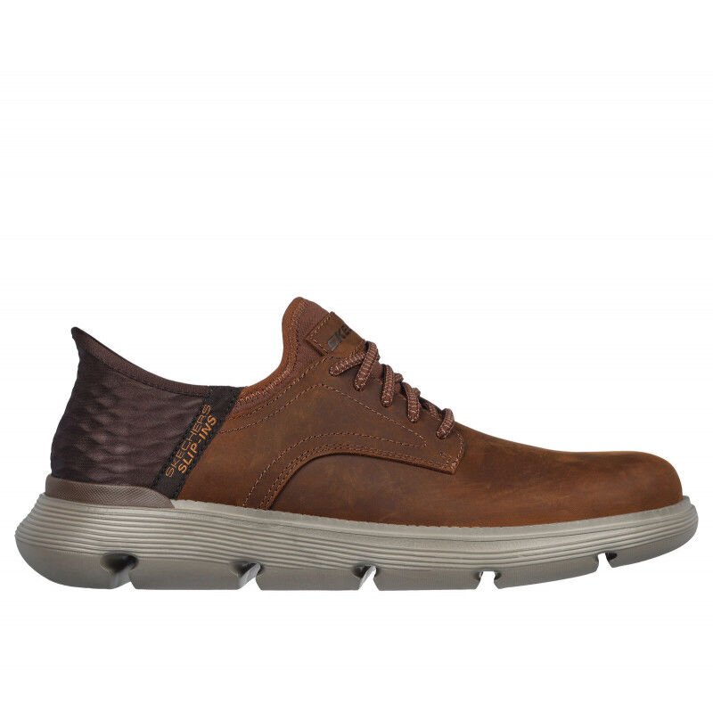 Skechers mens brown dress shoes on sale