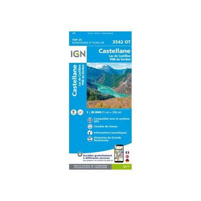 Castellane / Lac De Castillon / Pnr Du Verdon - Mapa topograficzna